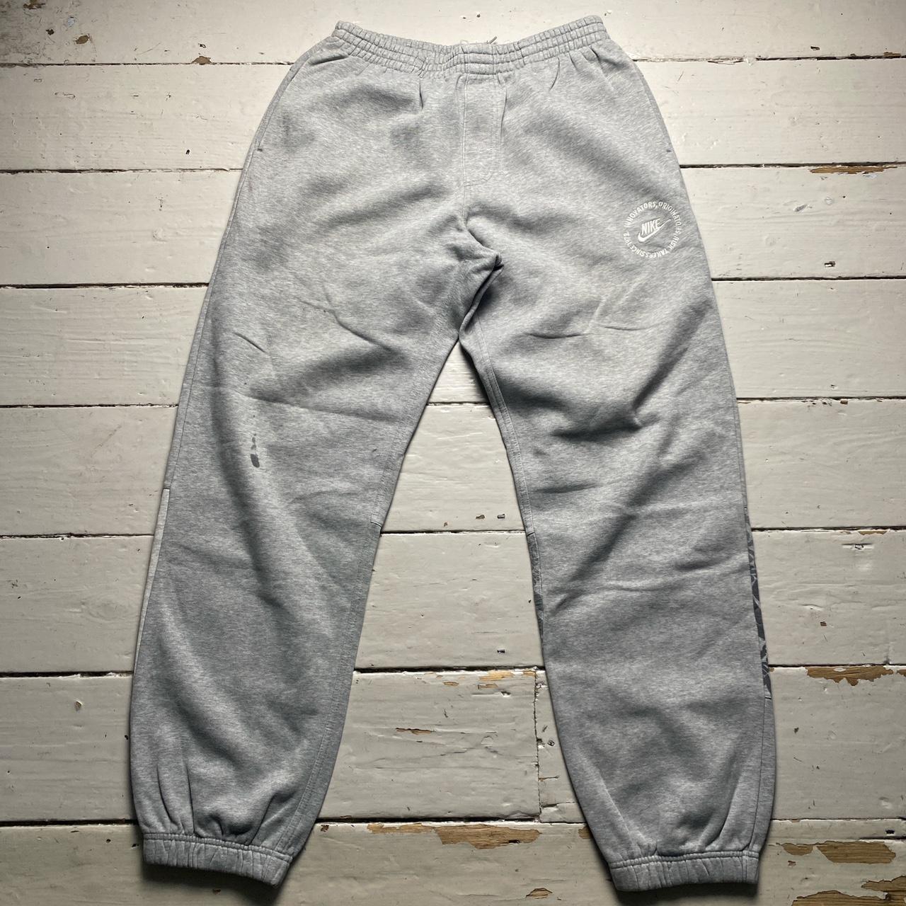 Nike Vintage y2k Grey and White Baggy Joggers