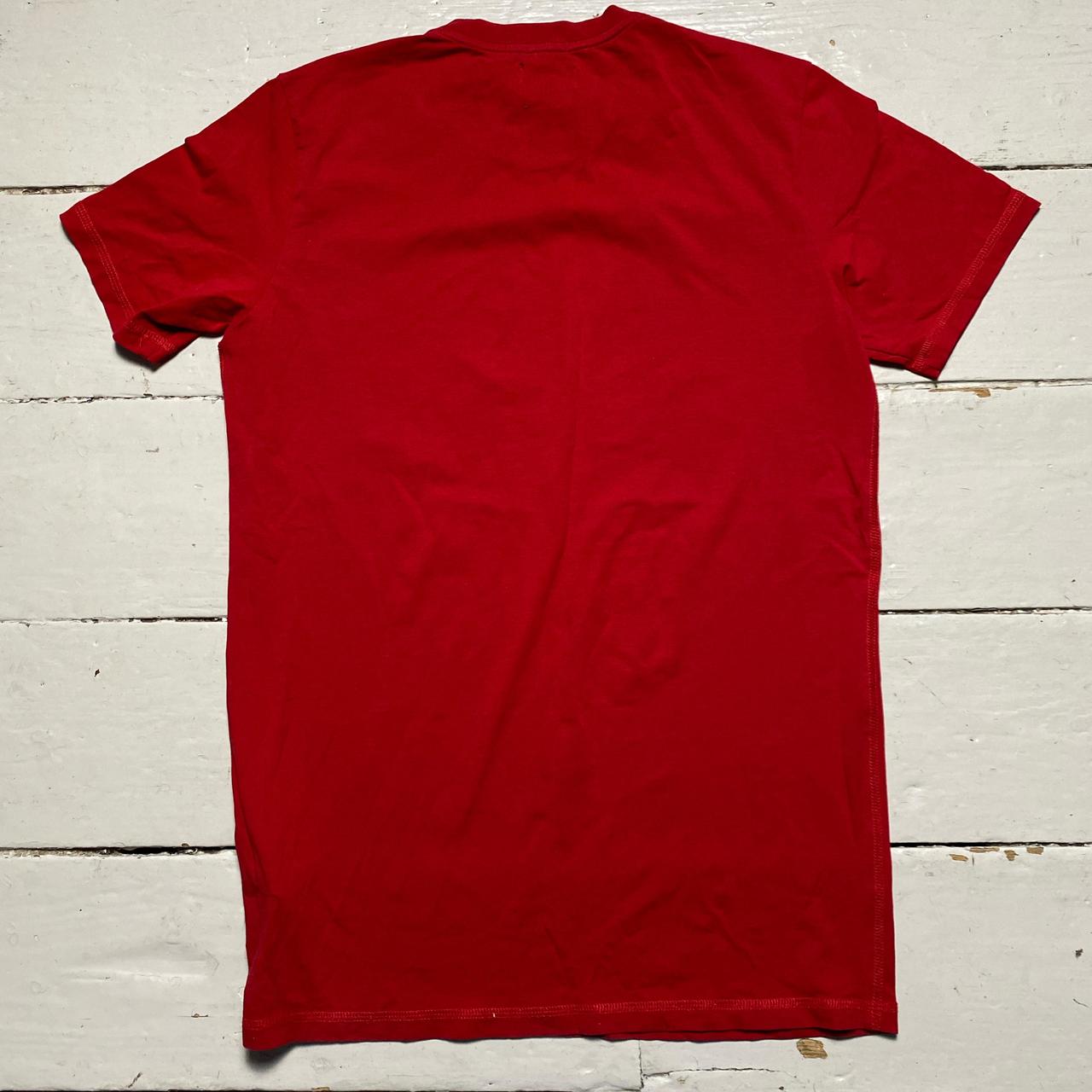 Armani Jeans Red Slim Fit Bike T Shirt