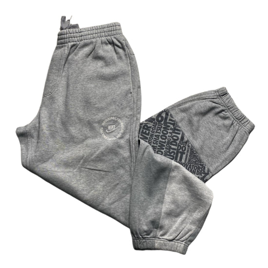 Nike Vintage y2k Grey and White Baggy Joggers (M)