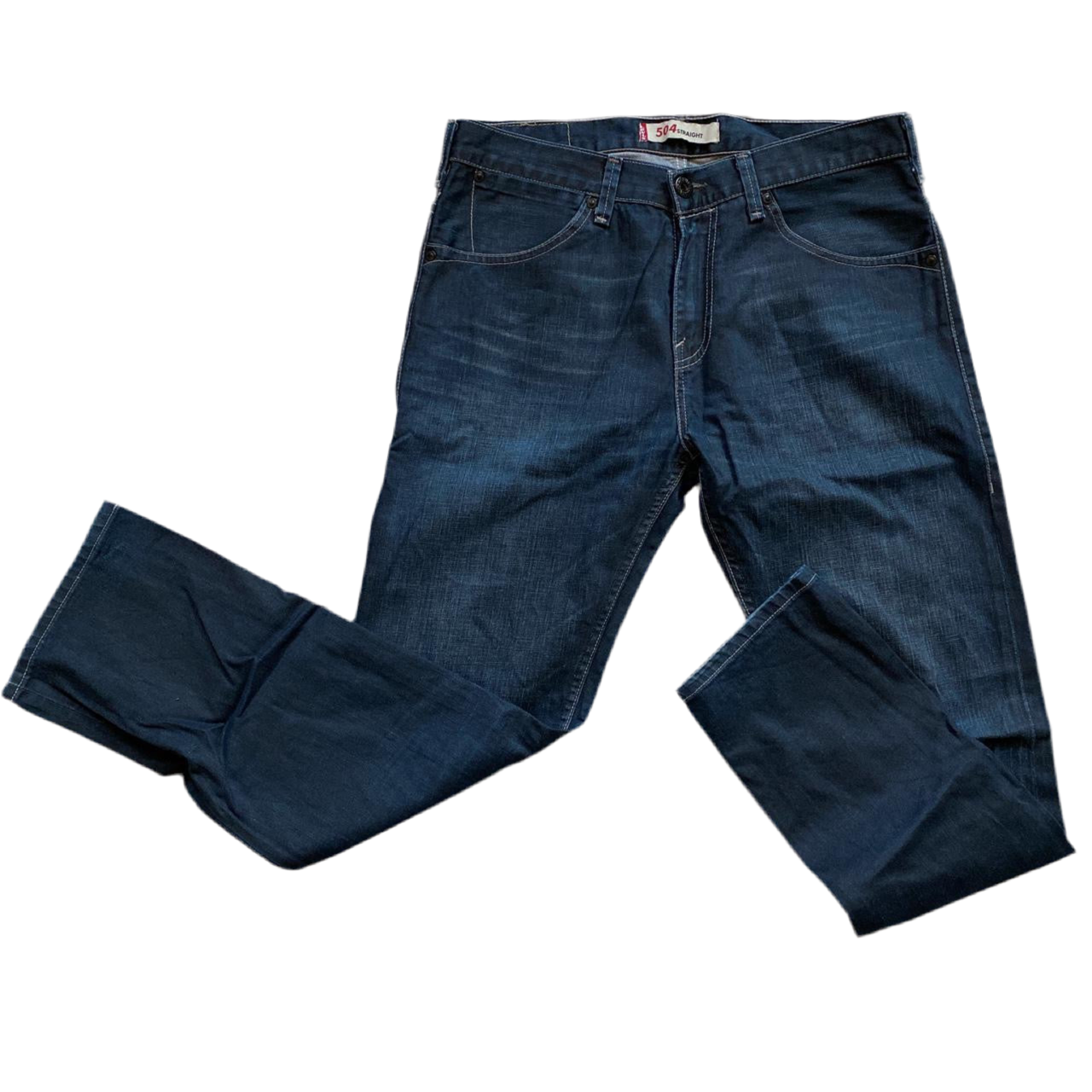 Levis 504 Navy Jeans (34W)