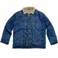 Tommy Hilfiger Lewis Hamilton Navy Denim Sherpa Lined Jacket (2XL)