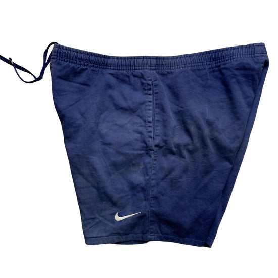 Nike Vintage 90’s Navy and White Swoosh Shorts (M)