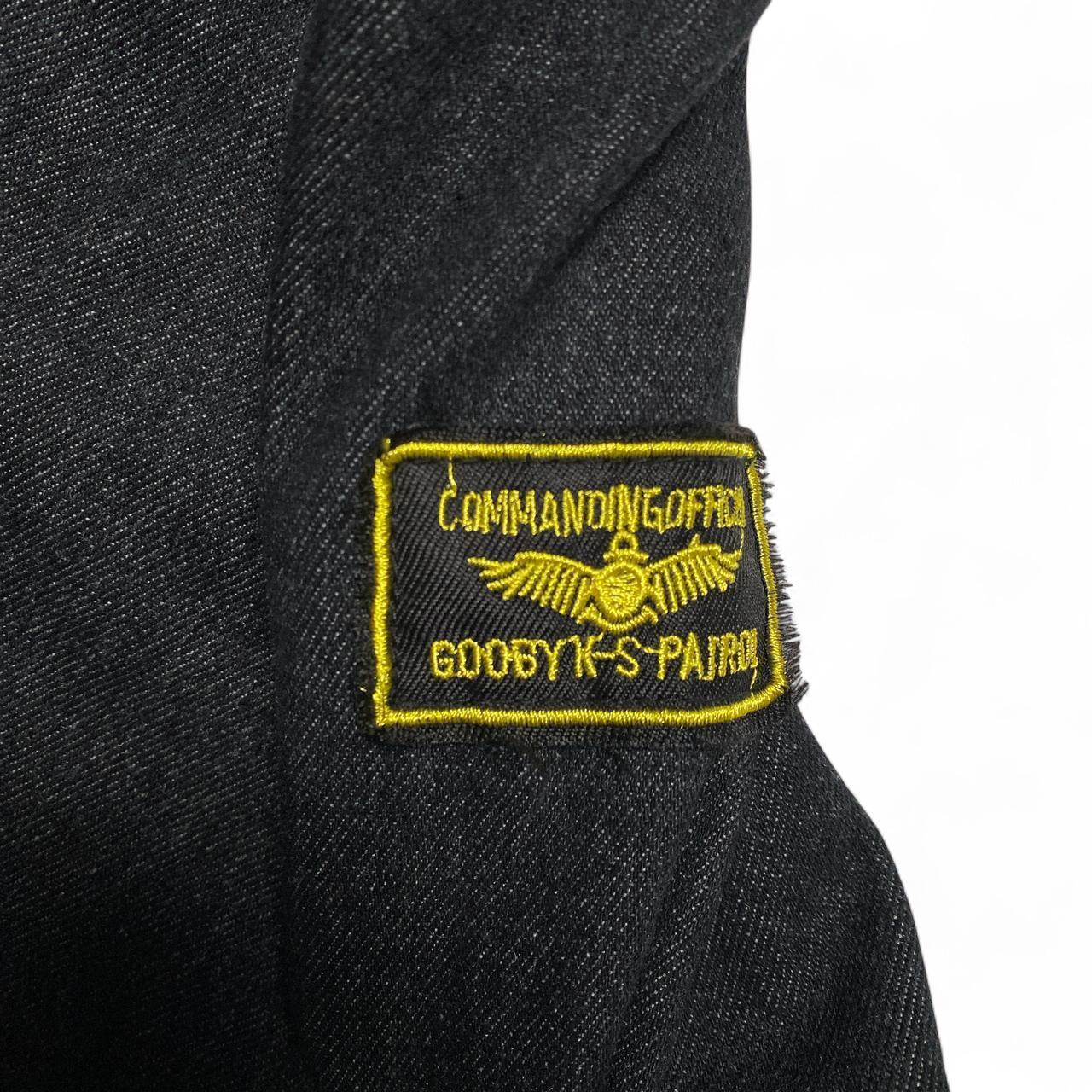 Vintage Military Commanding Officer Light Denim Jacket