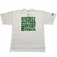 Heineken Refreshes The Parts of the Body Other Beers Cannot Reach White Vintage T Shirt (L)