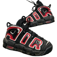 Nike Uptempo More Air Black Red and White (UK 4)