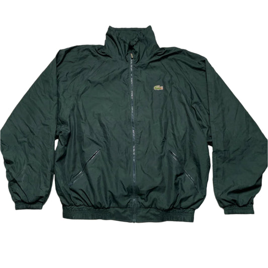 Lacoste Vintage Nylon Racing Green Tracksuit Jacket (XL)