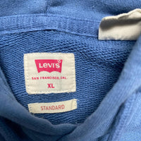 Levis Blue and Black Spellout Hoodie (XL)