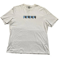 Yelir Yelirworld Multi Logo White and Blue T Shirt (2XL)