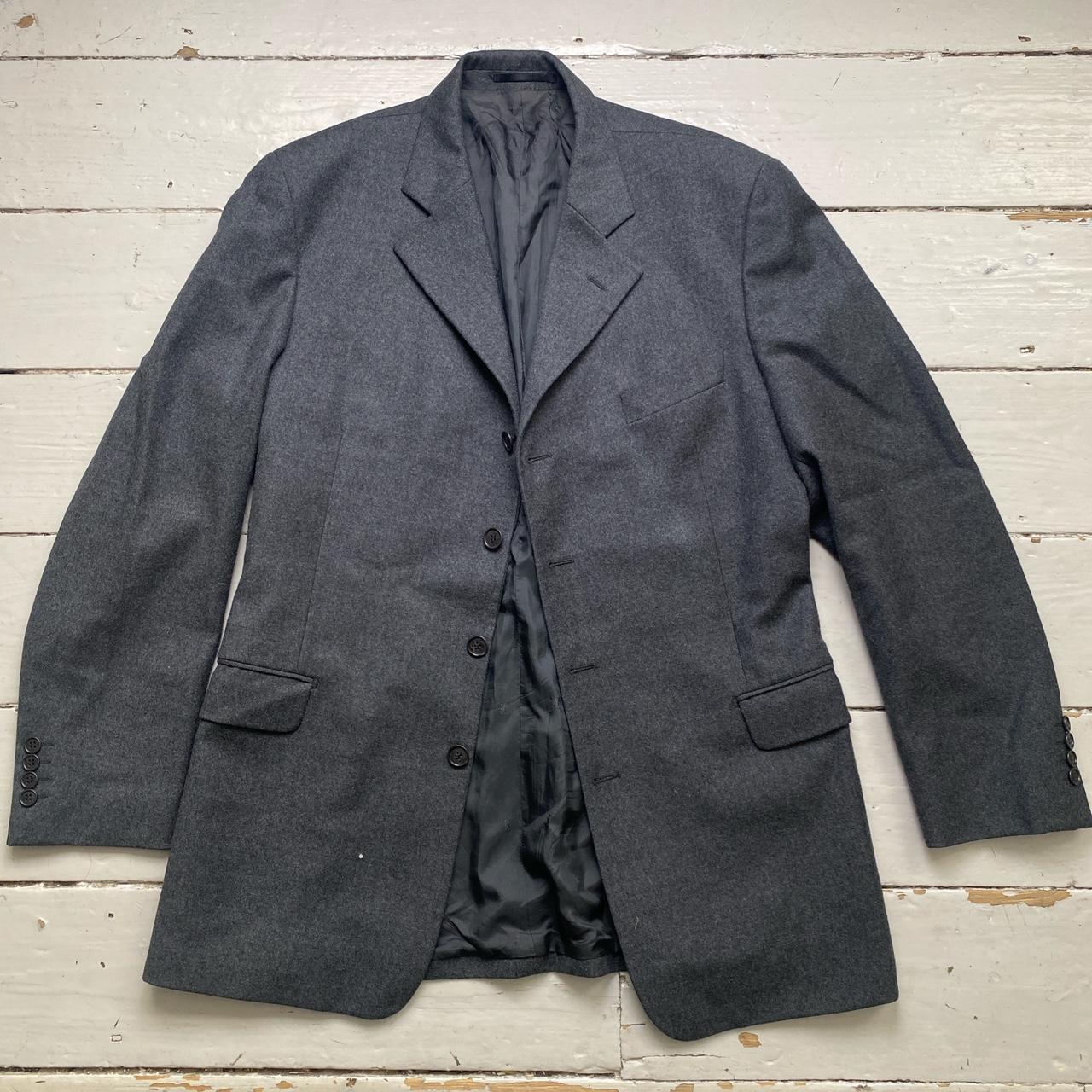 YSL Yves Saint Laurent Vintage Grey Wool Jacket