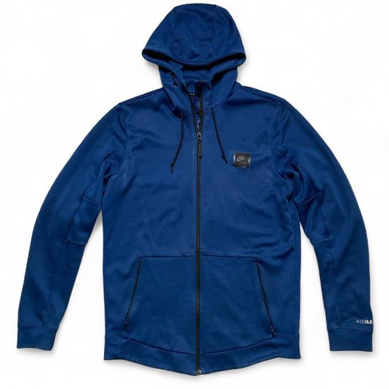 Nike Air Max Blue and Black Hoodie Tracksuit Jacket (M)