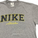 Nike Athletics Vintage Grey Black and Yellow T Shirt (L)