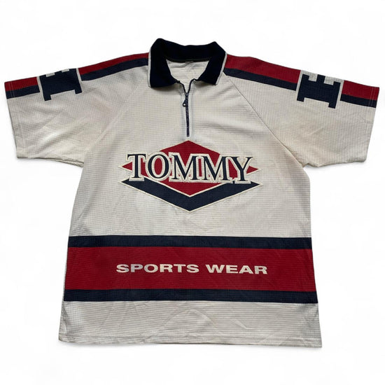 Tommy Hilfiger Vintage 90’s y2k Quarter Zip Polo Shirt (XL)