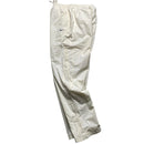 Nike Cream White and Navy Swoosh Baggy Trackpant Shell Bottoms (M)