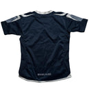 England Umbro Vintage Navy and White Kids Football Jersey (S)