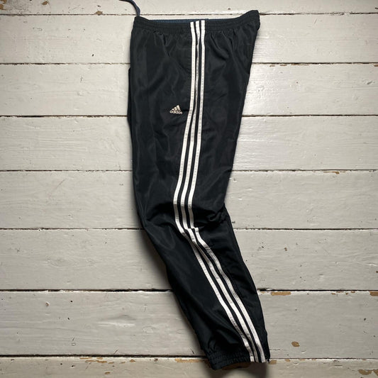 Adidas Climalite Black and White Shell Trackpant Bottoms