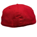 LA Dodgers Upside Down LA 59Fifty Fitted Red and White Cap