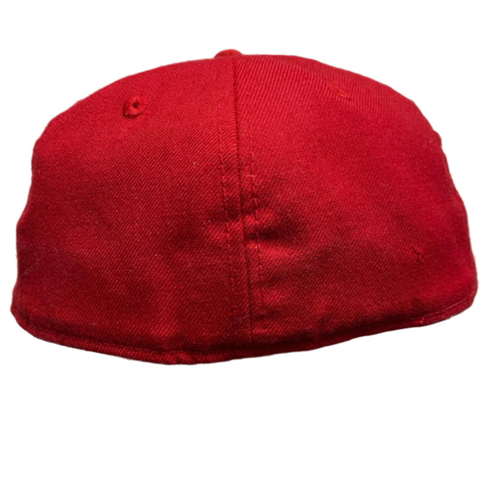 LA Dodgers Upside Down LA 59Fifty Fitted Red and White Cap