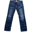 True Religion Rocco Big QT White Stitch Navy Jeans (36W)