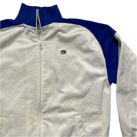 Nike Vintage White and Blue y2k Tracksuit Jacket (XL)