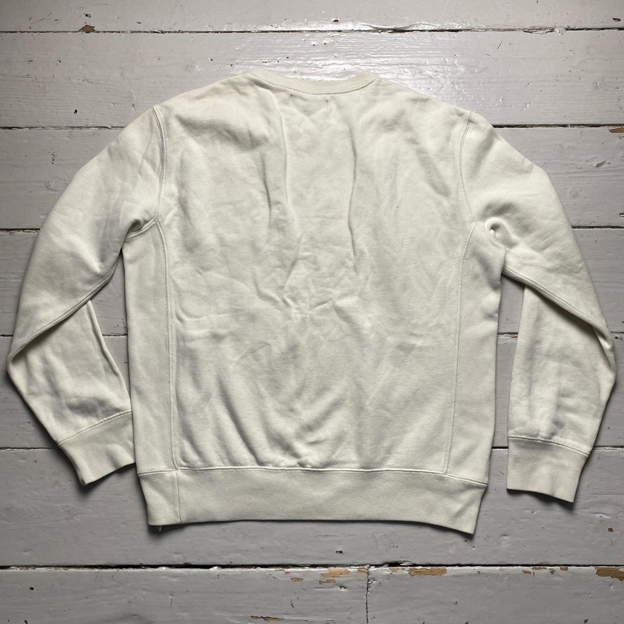 Polo Ralph Lauren Cream White Navy Pony Jumper