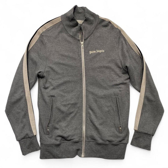 Palm Angels Grey and White Tracksuit Jacket (M)