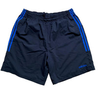 Adidas Navy and Blue Shell Trackpant Shorts (XL)