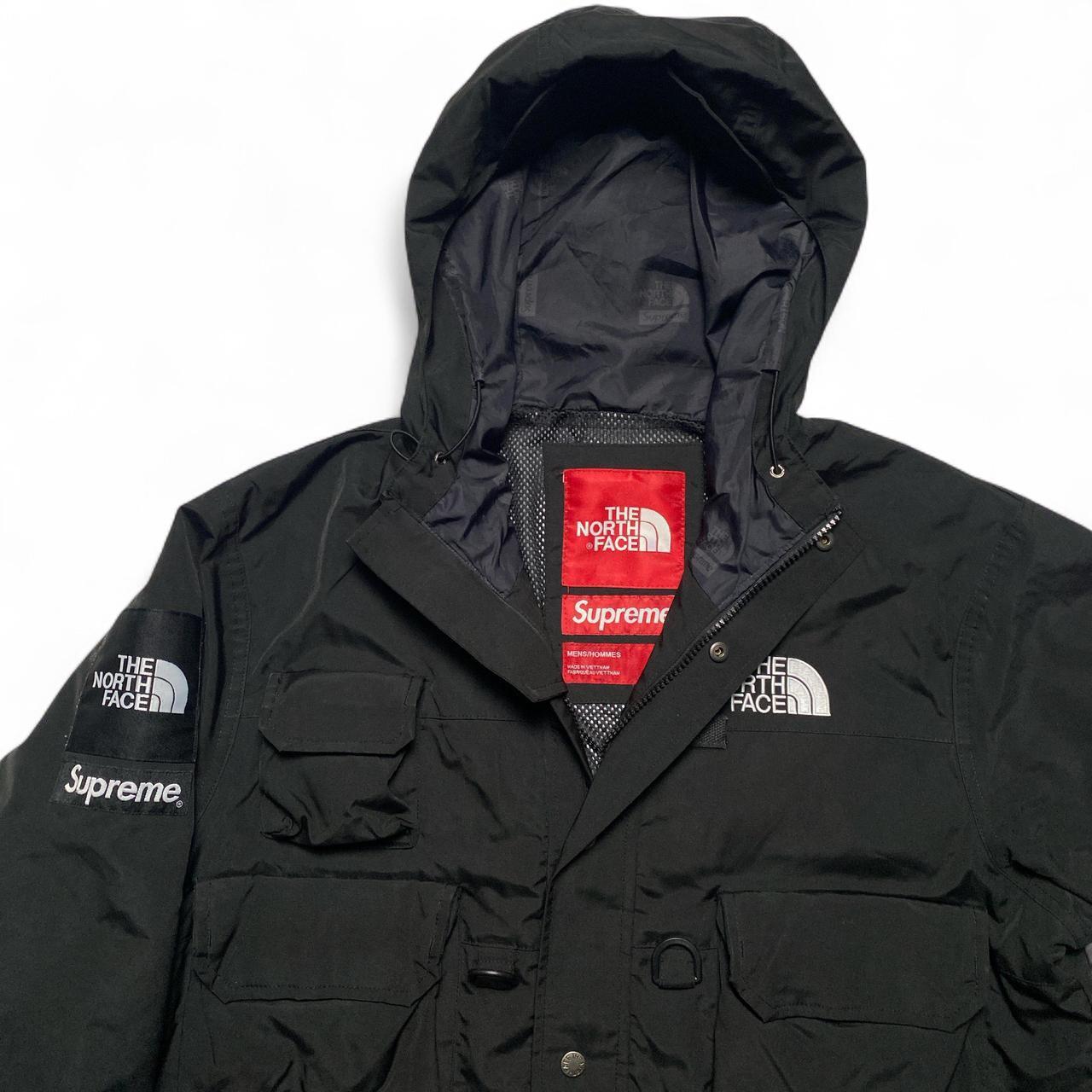 The North Face Supreme Black And White Cargo Windbreaker Militant Jacket