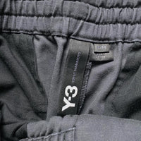 Y-3 Yohji Yamamoto Black Low Crotch Cargo Trouser Bottoms (M)