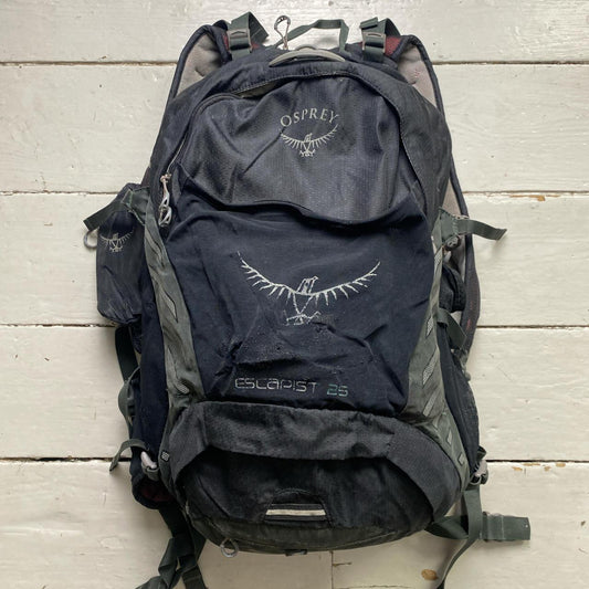 Osprey Escapist 25 Airscape Black and Green Rucksack Travelling Bag