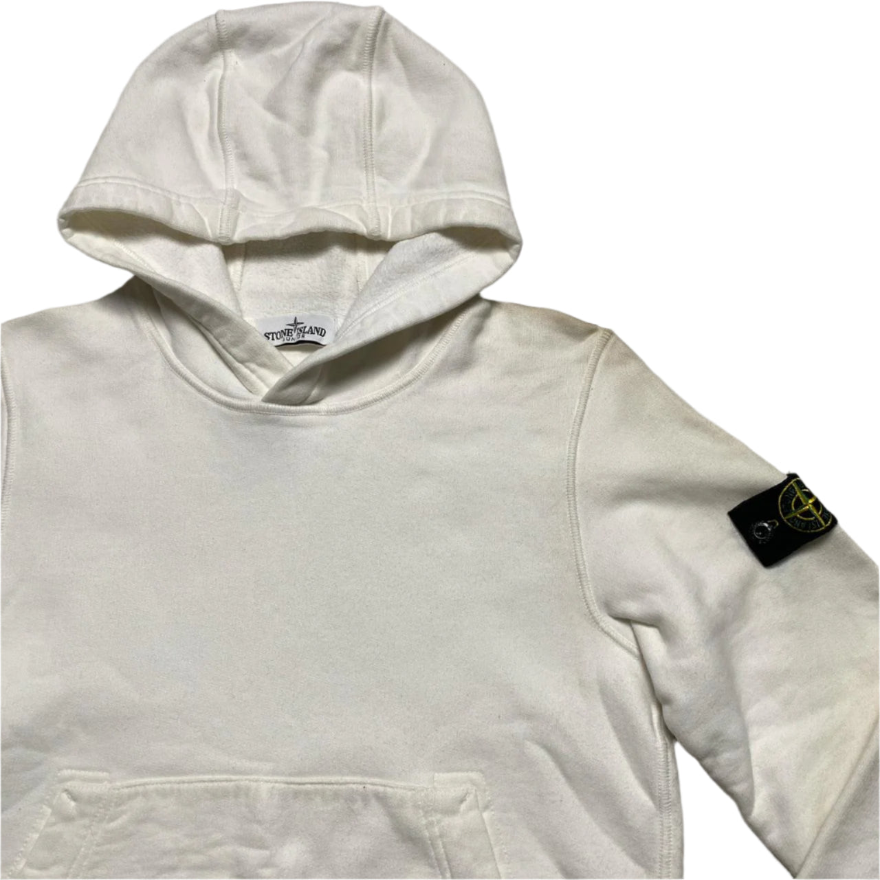 Stone Island Junior White Hoodie (Kids)