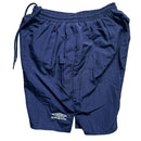 Umbro Vintage Navy and White Shell Shorts (M)