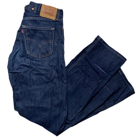 Levis 561 04 Buckleback Vintage Navy Baggy Jeans (32W)