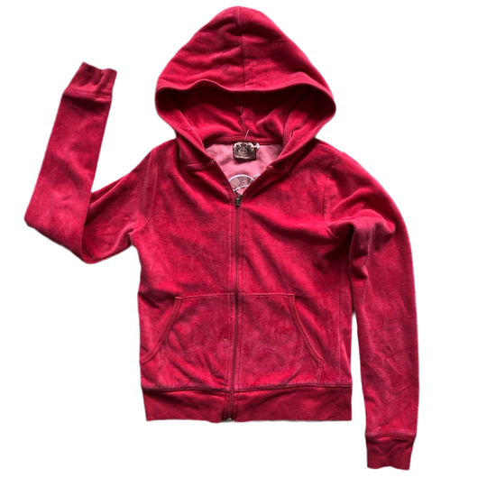 Juicy Couture Velour Pink Hoodie (S)