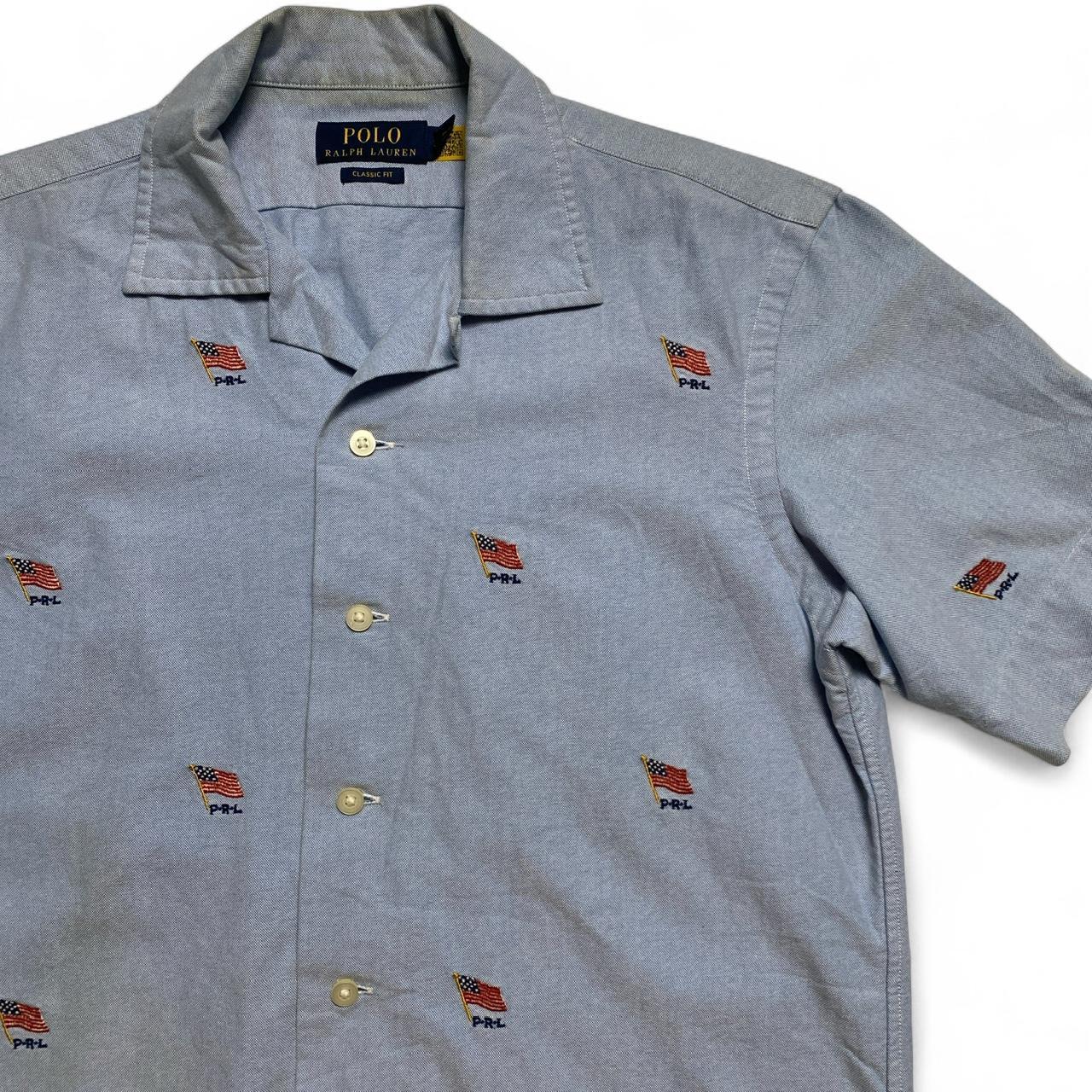 Polo Ralph Lauren USA Light Blue Short Sleeve Shirt (XS)