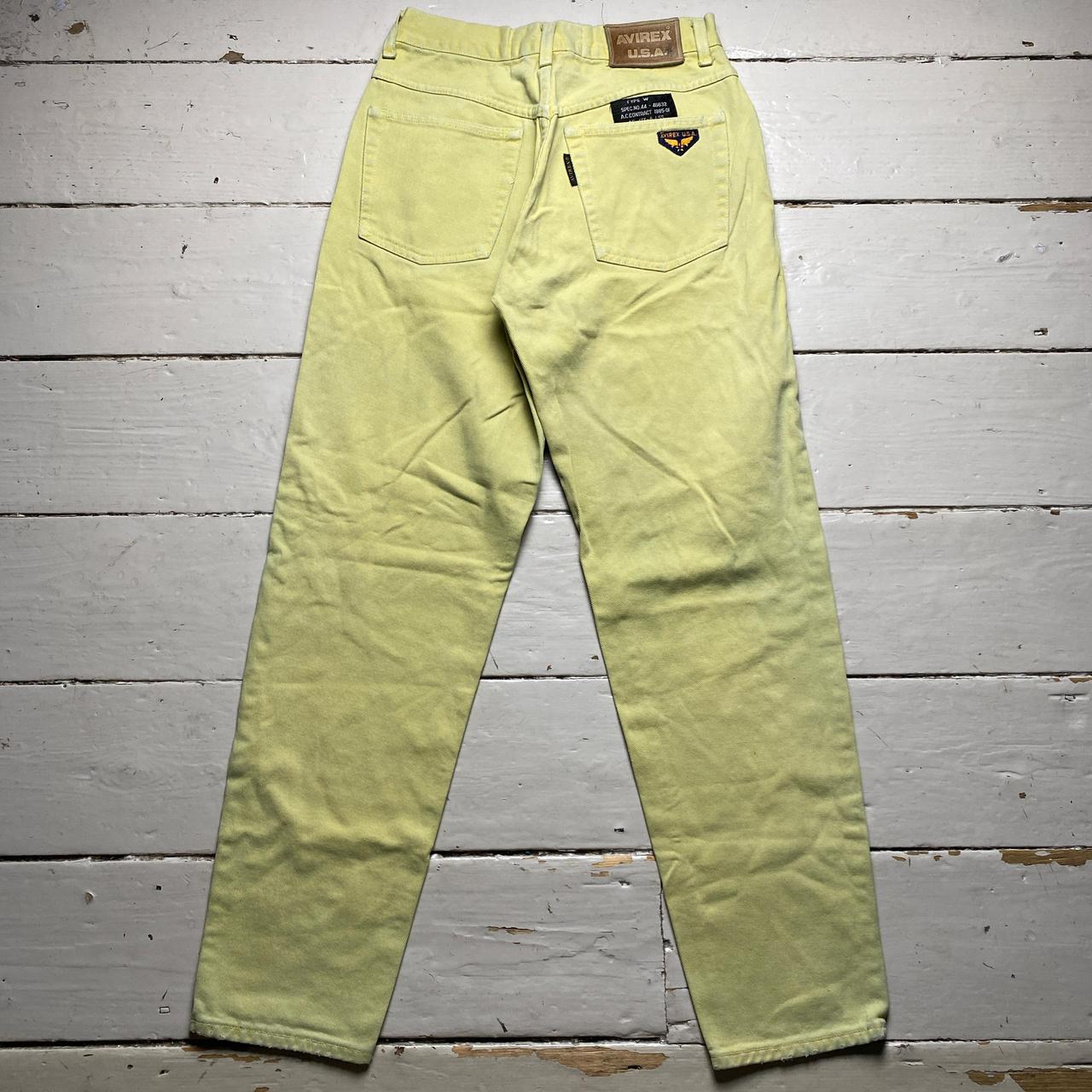 Avirex USA Vintage Military Jeans Light Yellow