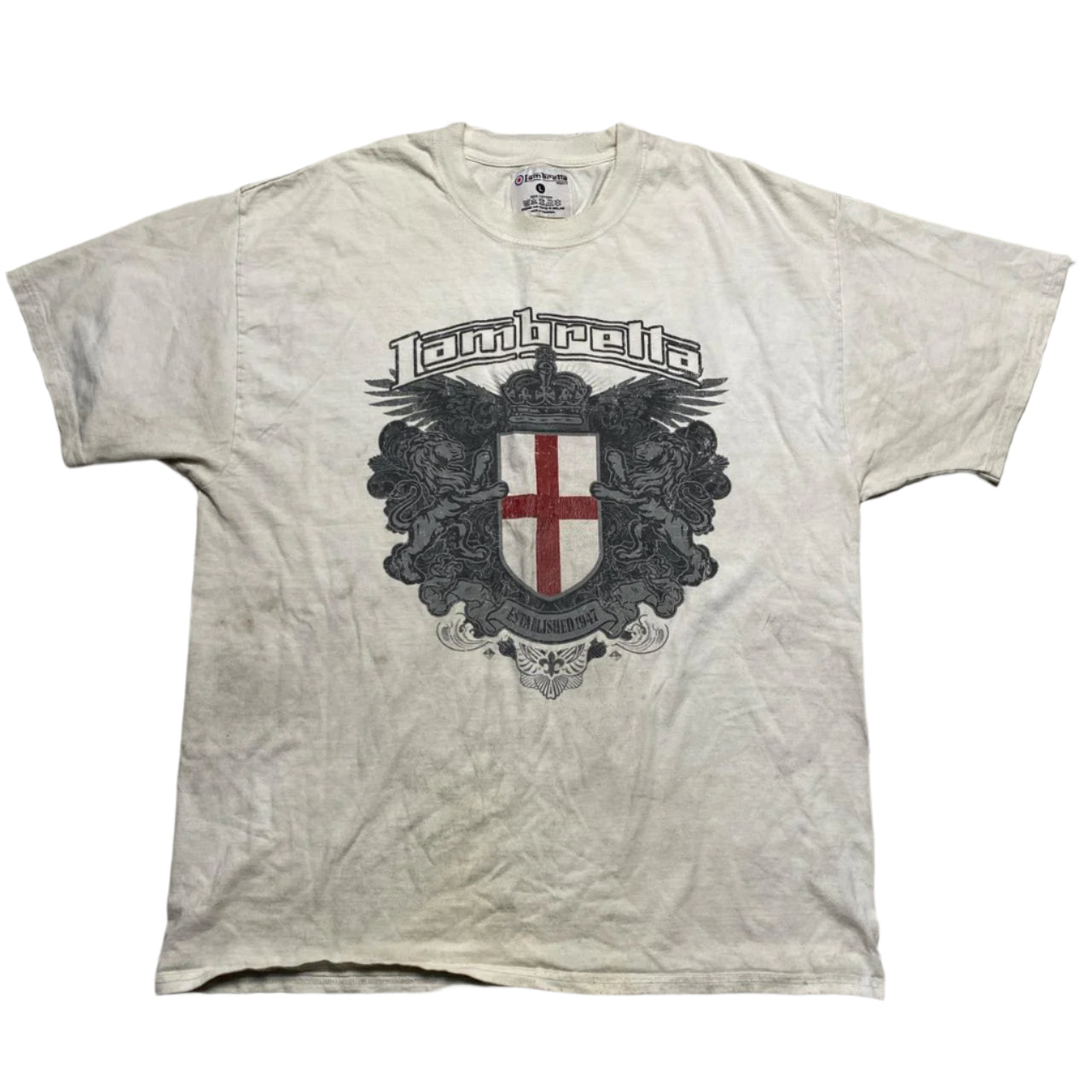 Lambretta Vintage White T Shirt (L)