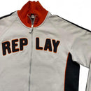 Replay White Navy and Orange Tracksuit Jacket (M)
