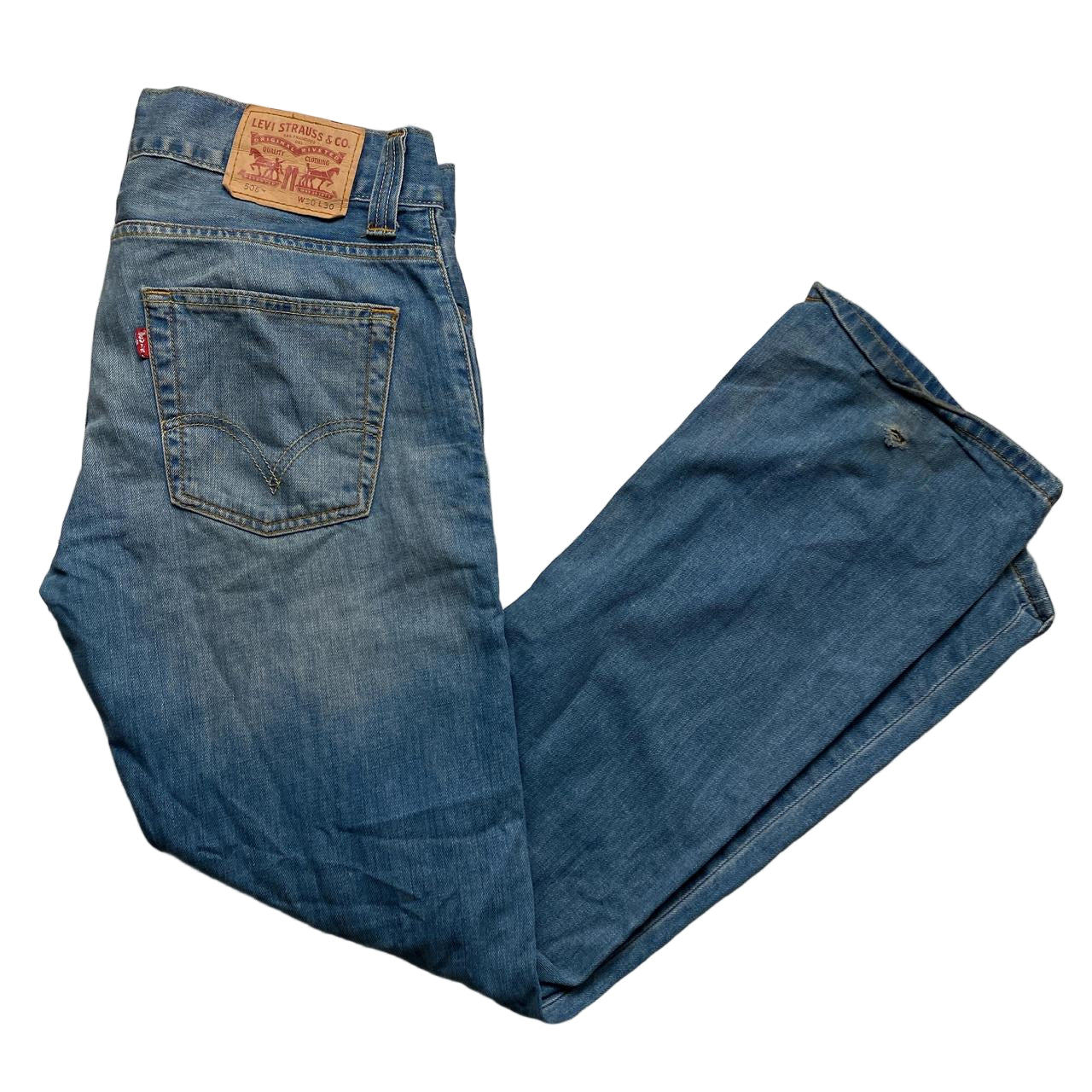 Levis 506 Baggy Light Blue Jeans (30W)