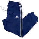 Adidas Navy and White Shell Trackpant Bottoms (L)