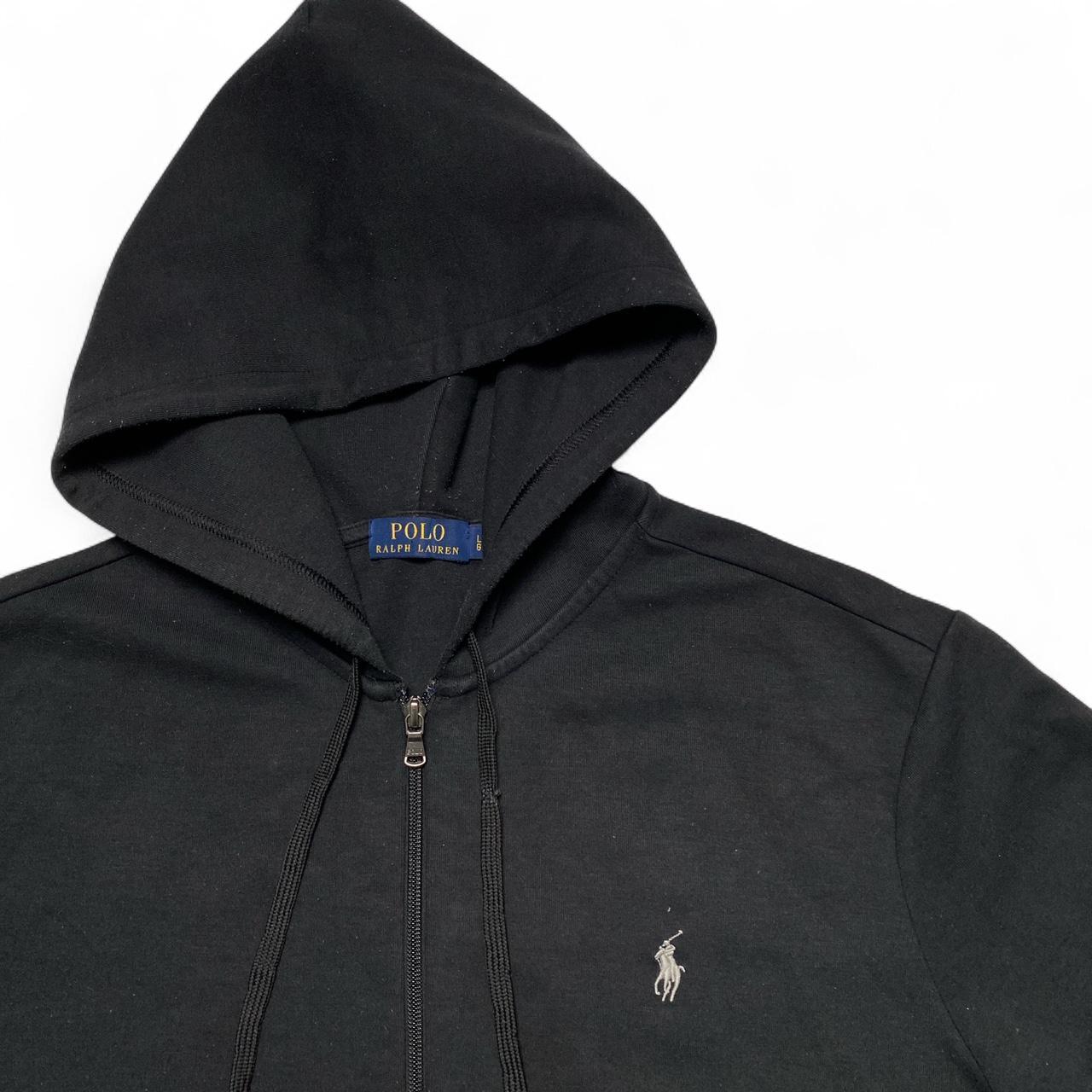 Polo Ralph Lauren Black and Grey Performance Hoodie (L)