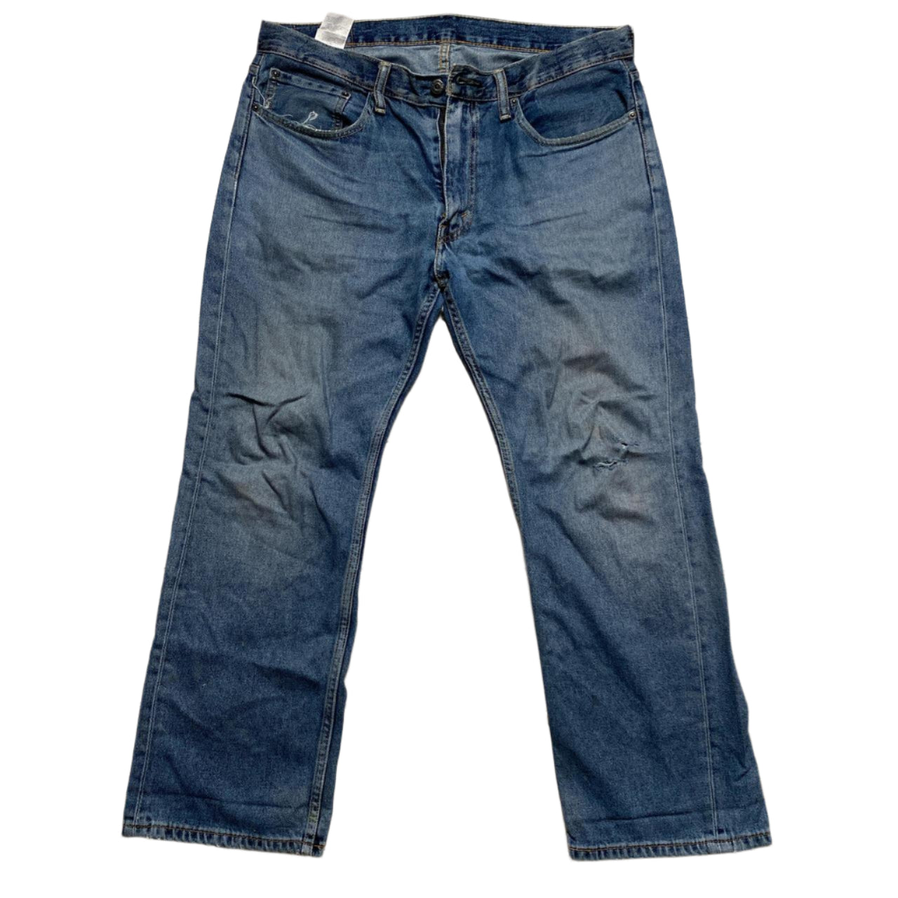 Levis 559 Baggy Blue Distressed Knee Jeans (36W)