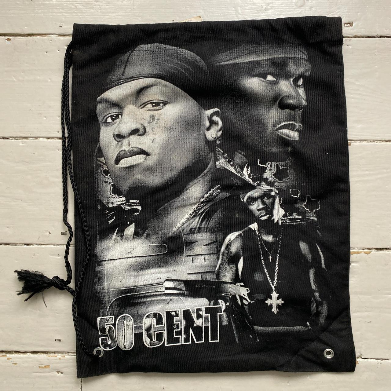 50 Cent Vintage y2k Drawstring Bag