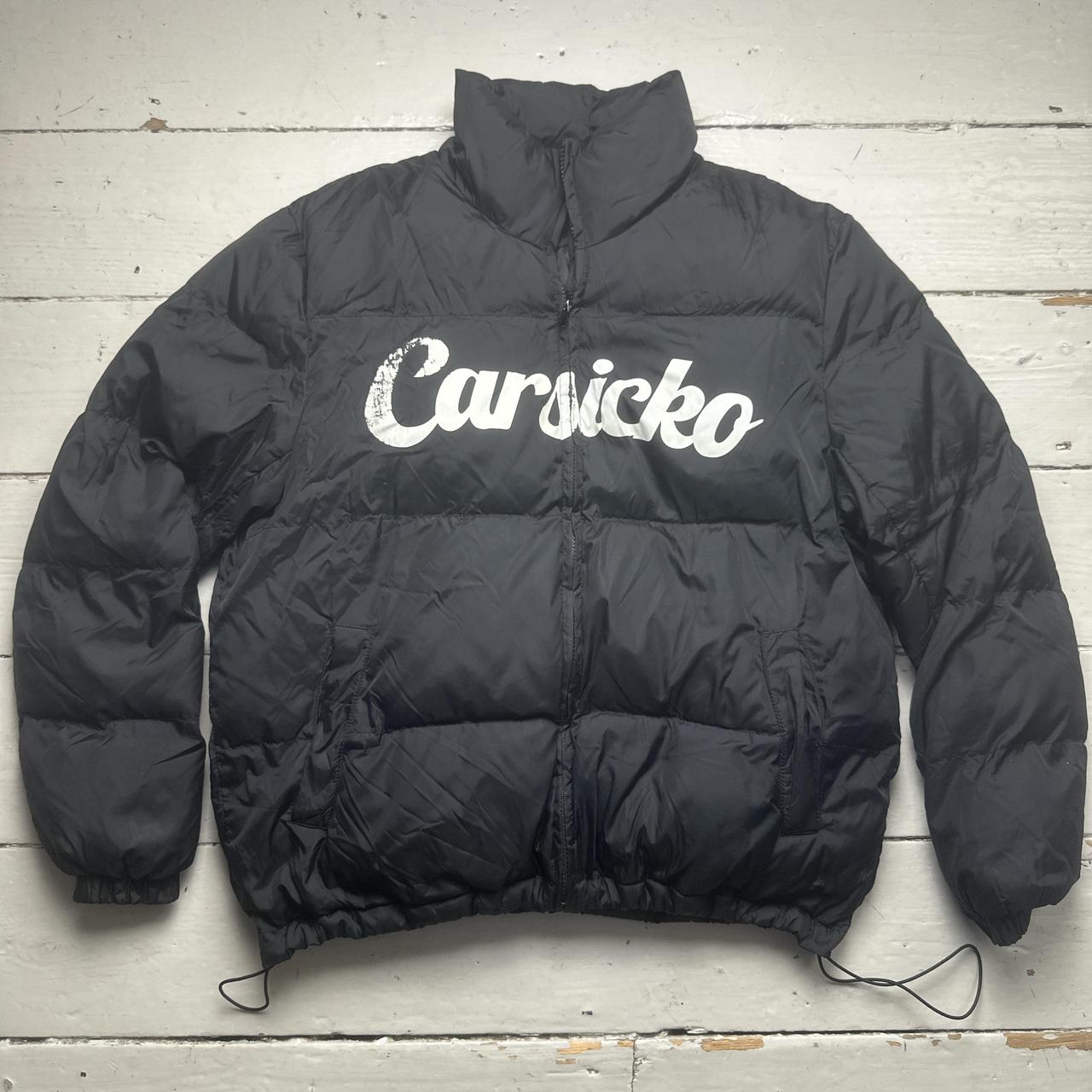 Carsicko Black and White Puffer Heart Coat