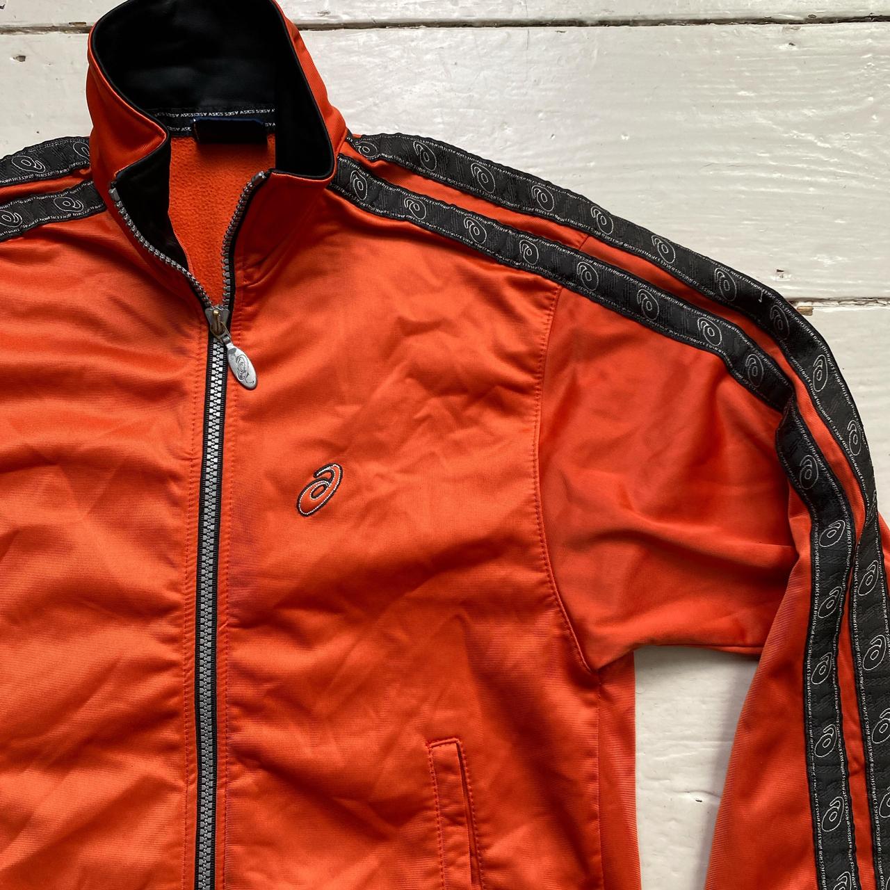 Asics Orange Vintage Womens Tracksuit Jacket