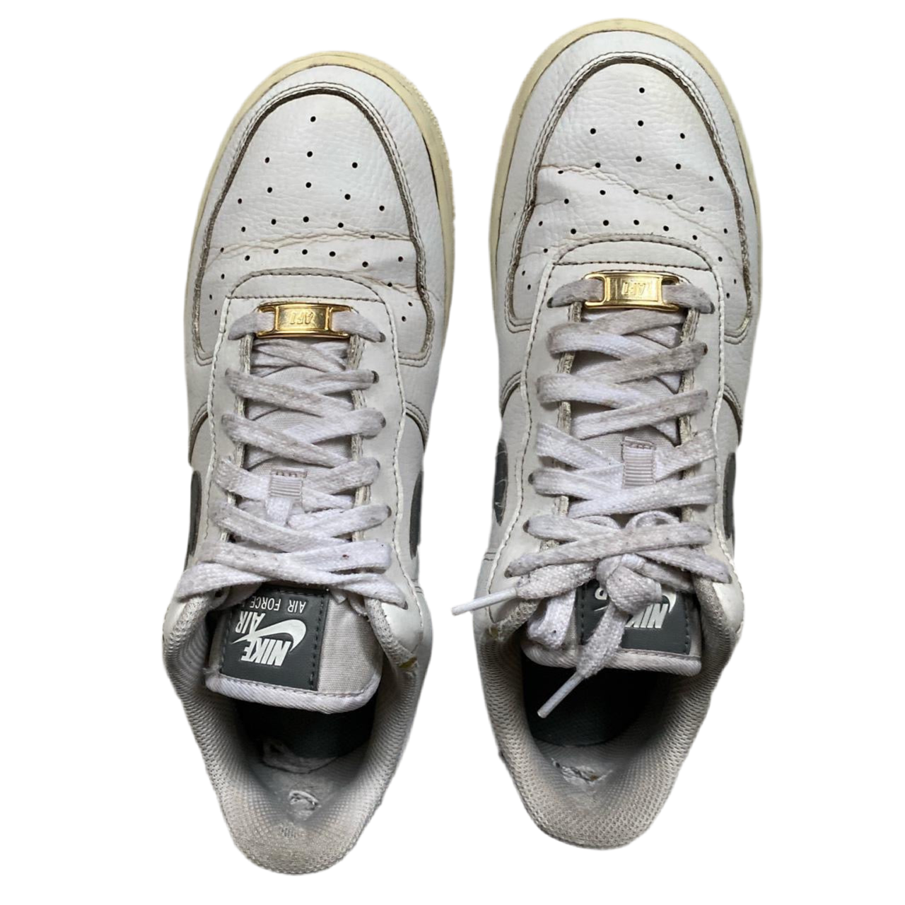 Nike Air Force 1 White and Grey (UK 6)