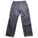 Carhartt Dungaree Fit Carpenter Grey Baggy Distressed Jean Trousers (34W)