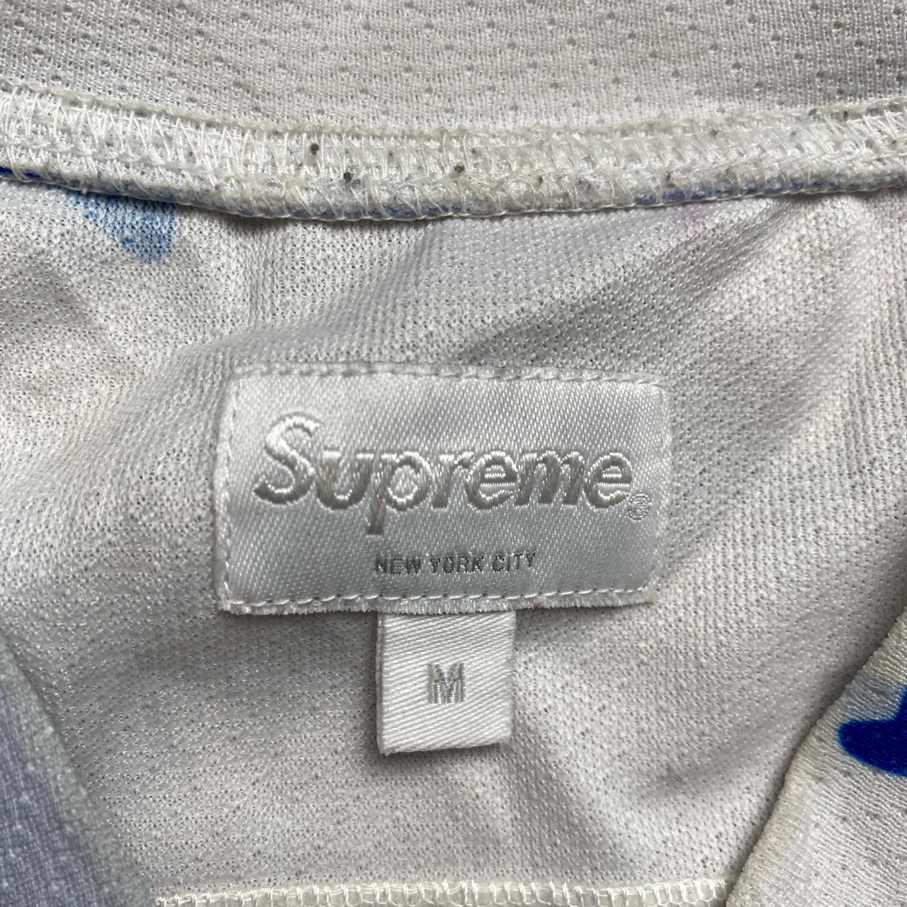 Supreme Desert Camo Light Blue White and Yellow Hockey Jersey (M)