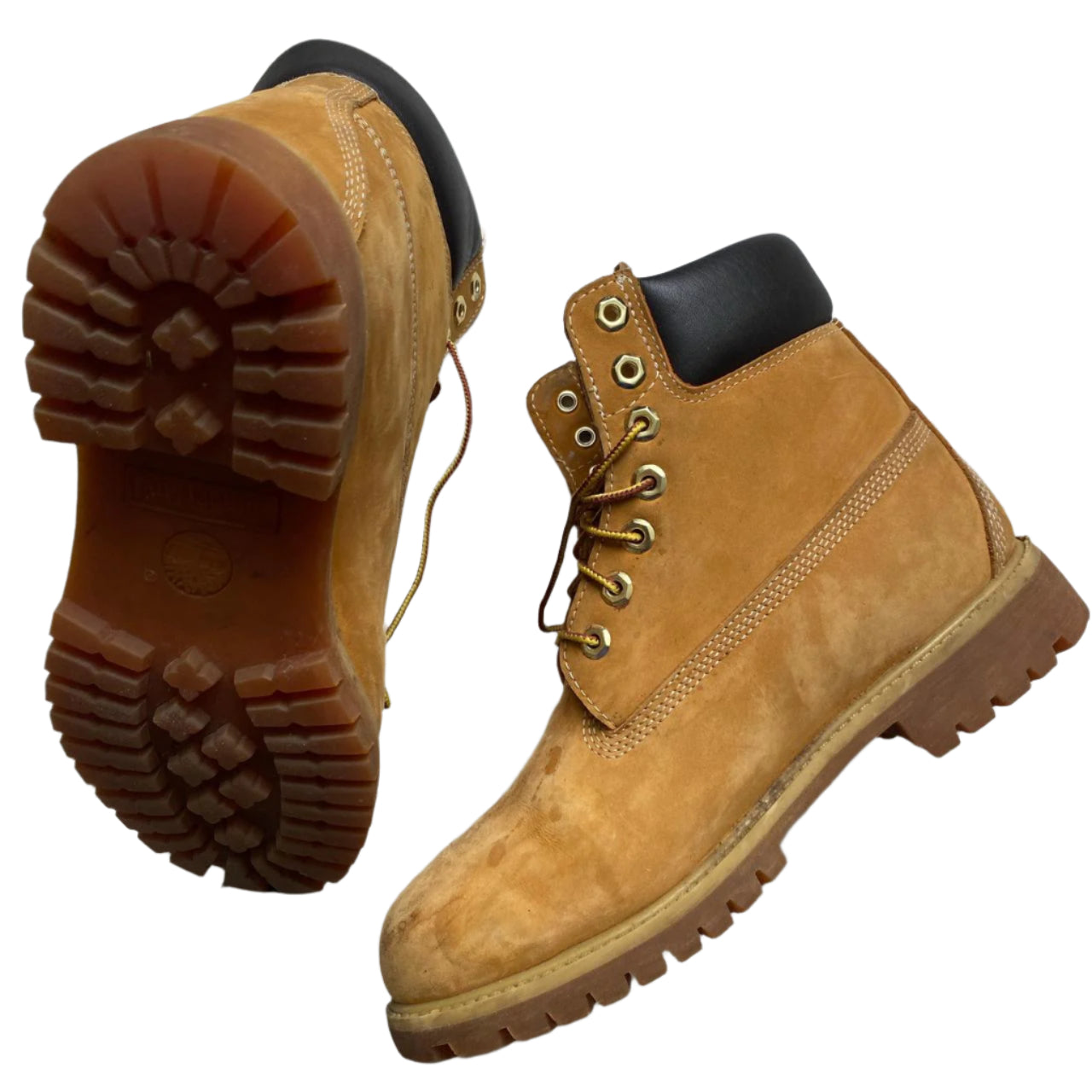 Timberland Nubuck Brown High Boots (UK 8)