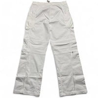 Nike Vintage y2k Womens White and Silver Small Swoosh Cargo Trousers (12)