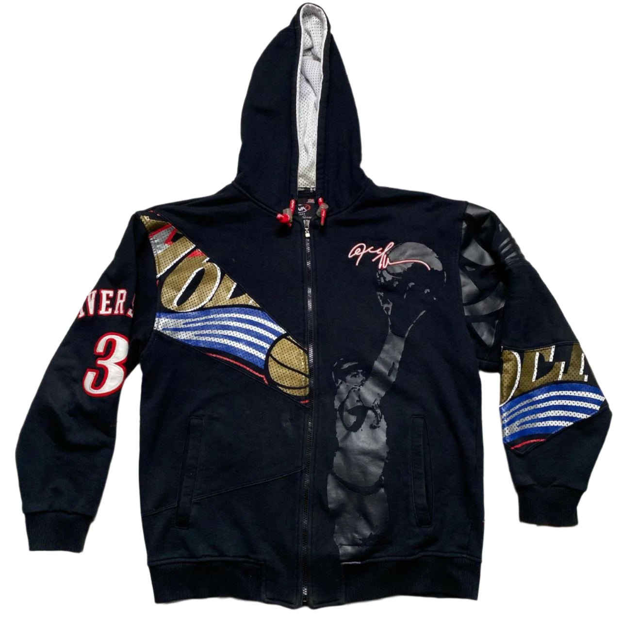 UNK Vintage 90’s Y2K Iverson Sixers NBA Hoodie (M)